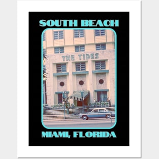 Retro Hotel Miami Beach, Florida Posters and Art